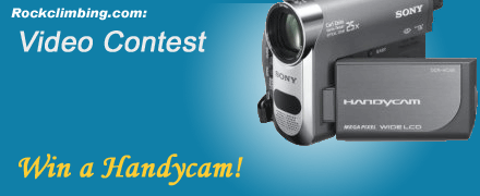 Climbing Video Contest - Win a  Handycam!