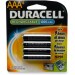 Rechargeable NiMH AAA Batteries - Package of 4