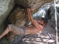 bouldering in the needles SD